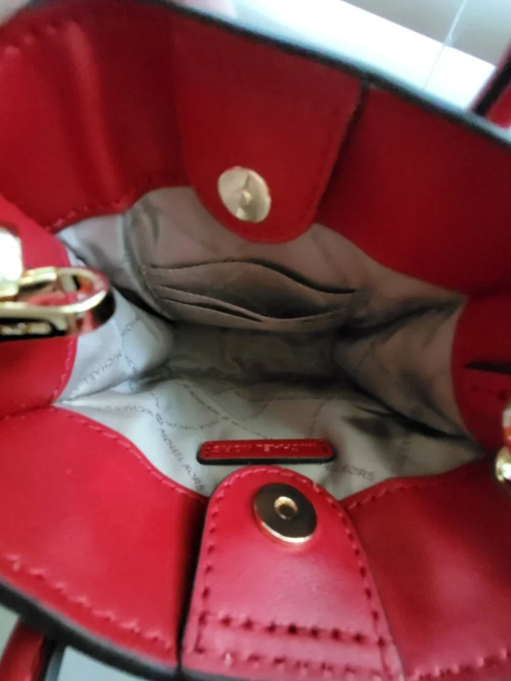 Michael Kors Red Leather Crossbody -- Brand New, Classic & Chic
